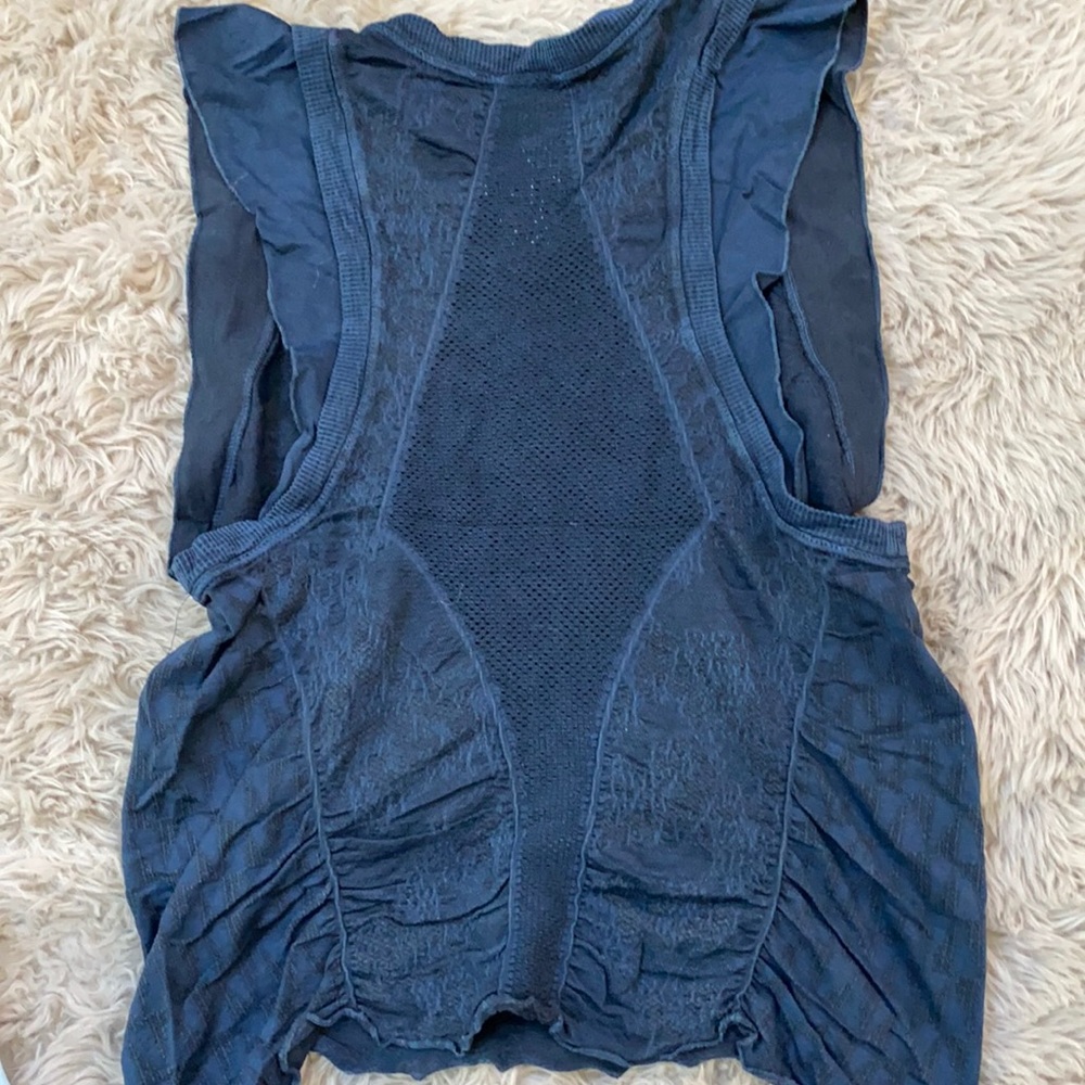 NEW🌺free people second love sleeveless flirty muscle mesh tee - Picture 1 of 16